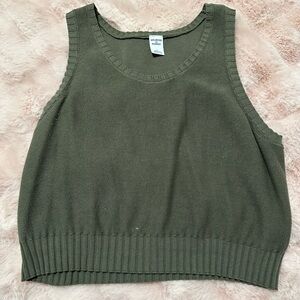 Melrose and Market Women's Olive Sweater Tank Top